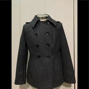 Michael Kors Double Breasted Peacoat Wool Blend S